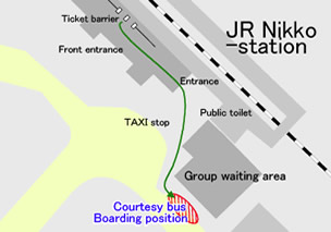 in JR Nikko station